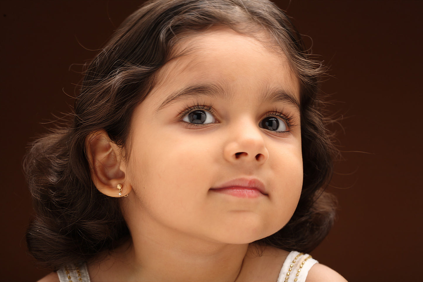 The Babyrasa Aparna Geometric Gold and Pearl Ear Studs by Rasvihar