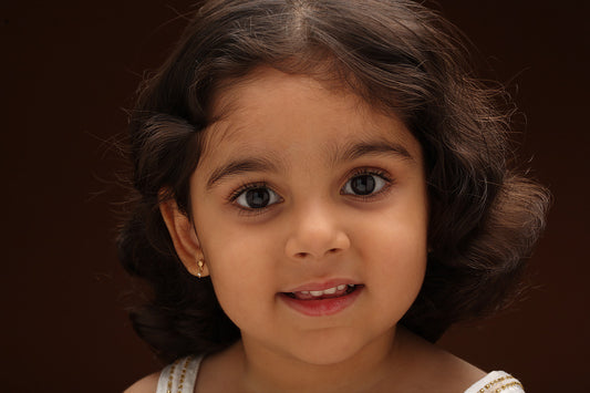 The Babyrasa Aparna Geometric Gold and Pearl Ear Studs by Rasvihar