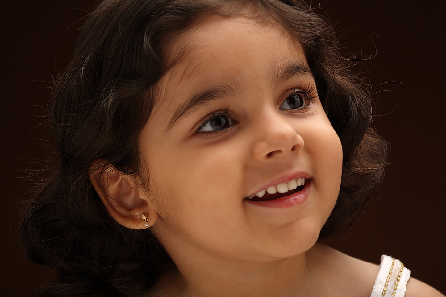 The Babyrasa Aparna Geometric Gold and Pearl Ear Studs by Rasvihar