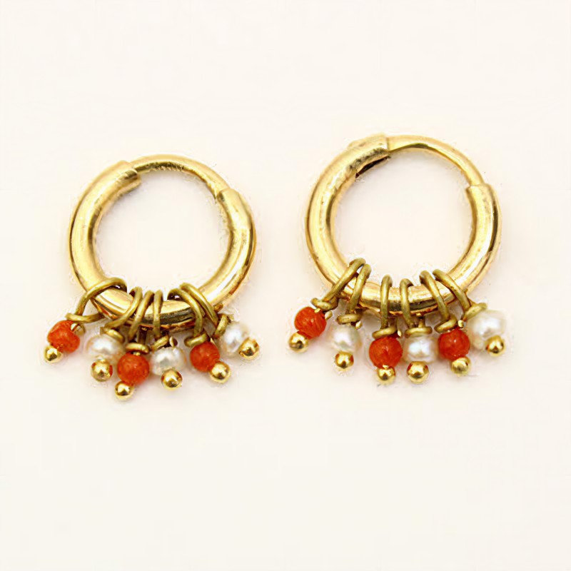 The Babyrasa Nikesha Gold, Coral and Pearl Bali by Rasvihar