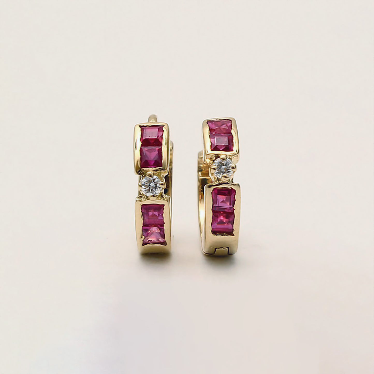 The Babyrasa Swati Gold, Diamond and Ruby Bali by Rasvihar