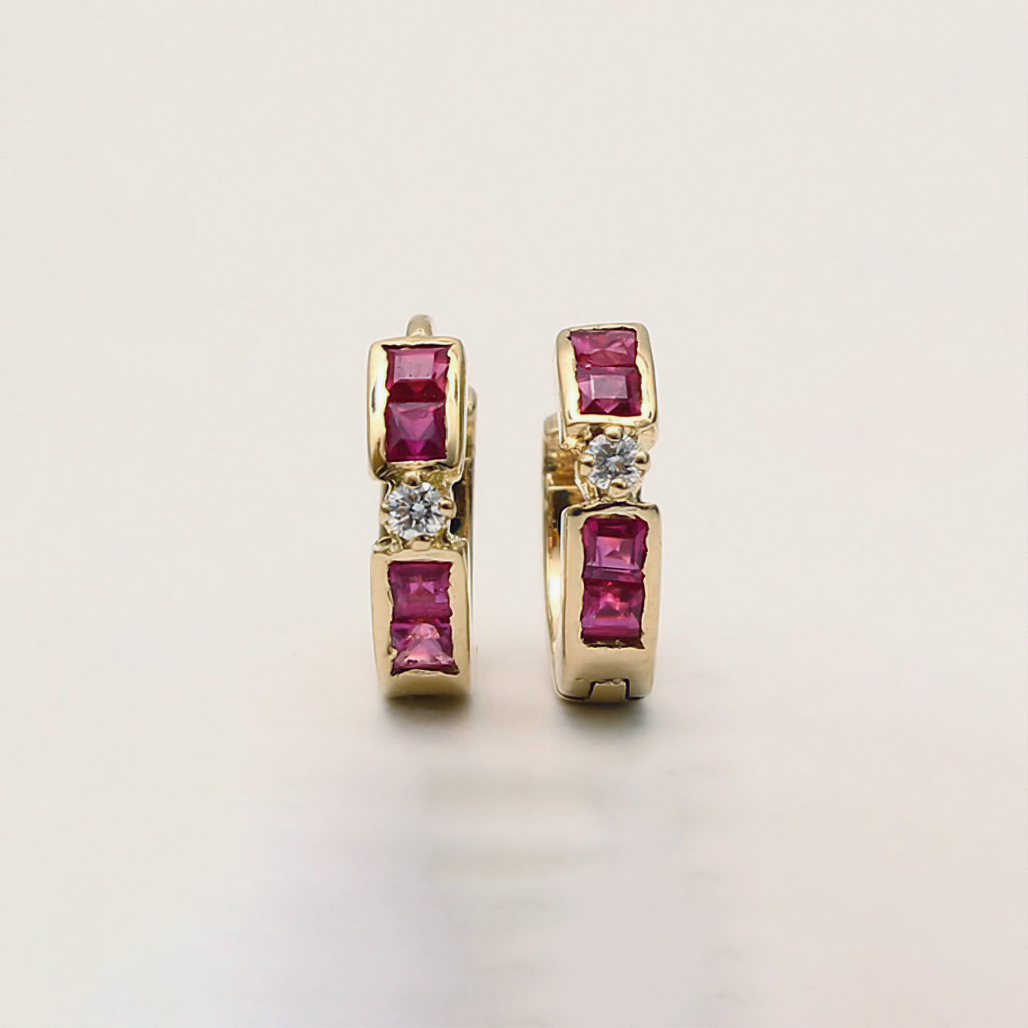 The Babyrasa Swati Gold, Diamond and Ruby Bali by Rasvihar