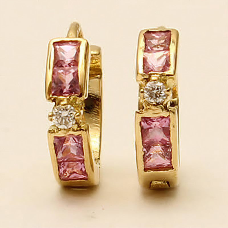 The Babyrasa Vasanta Gold, Diamond and Pink Sapphire Bali by Rasvihar
