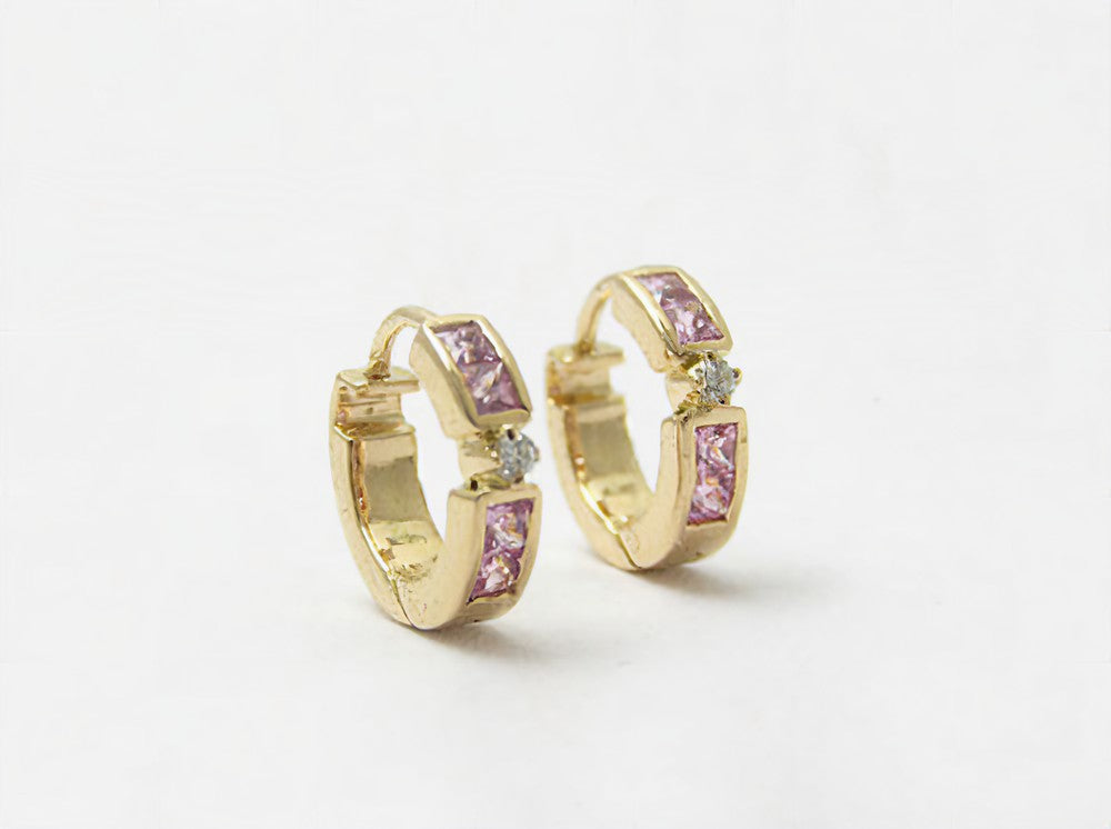 The Babyrasa Vasanta Gold, Diamond and Pink Sapphire Bali by Rasvihar