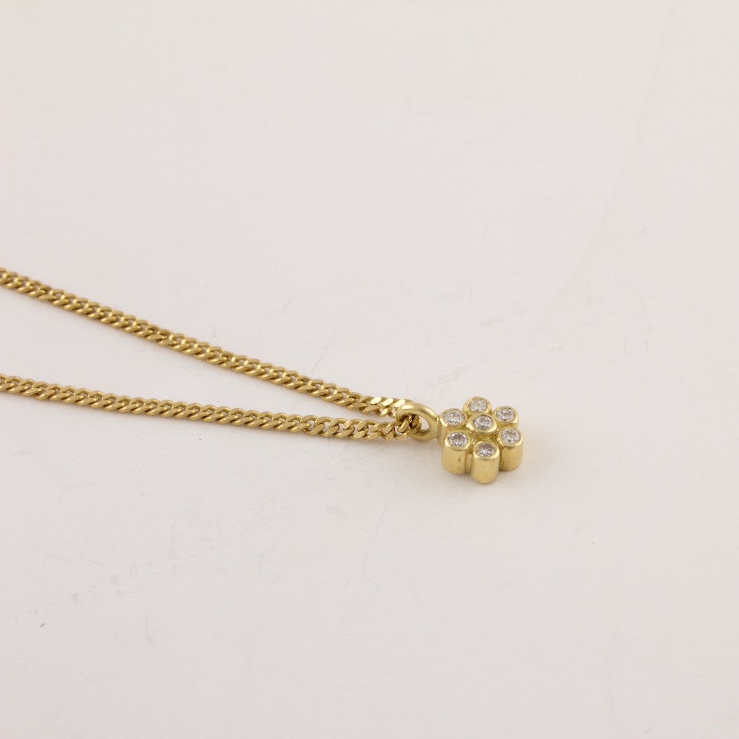 The Babyrasa Saira Floral Gold and Diamond Pendant by Rasvihar