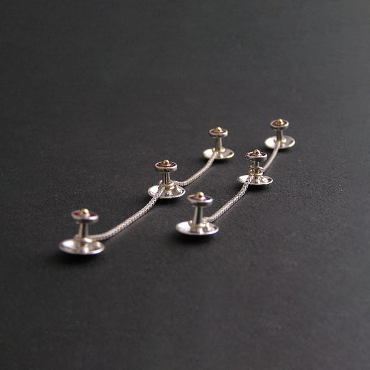 The Babyrasa Syona SiGo Silver Gold Kurta Button by Rasvihar