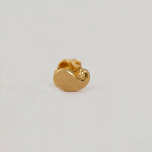 The Babyrasa Udita Paisley Silver Gold Kurta Button by Rasvihar