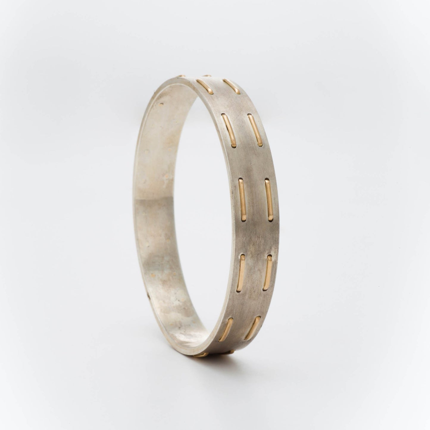The Annika SiGo Silver Gold Bangle by Rasvihar