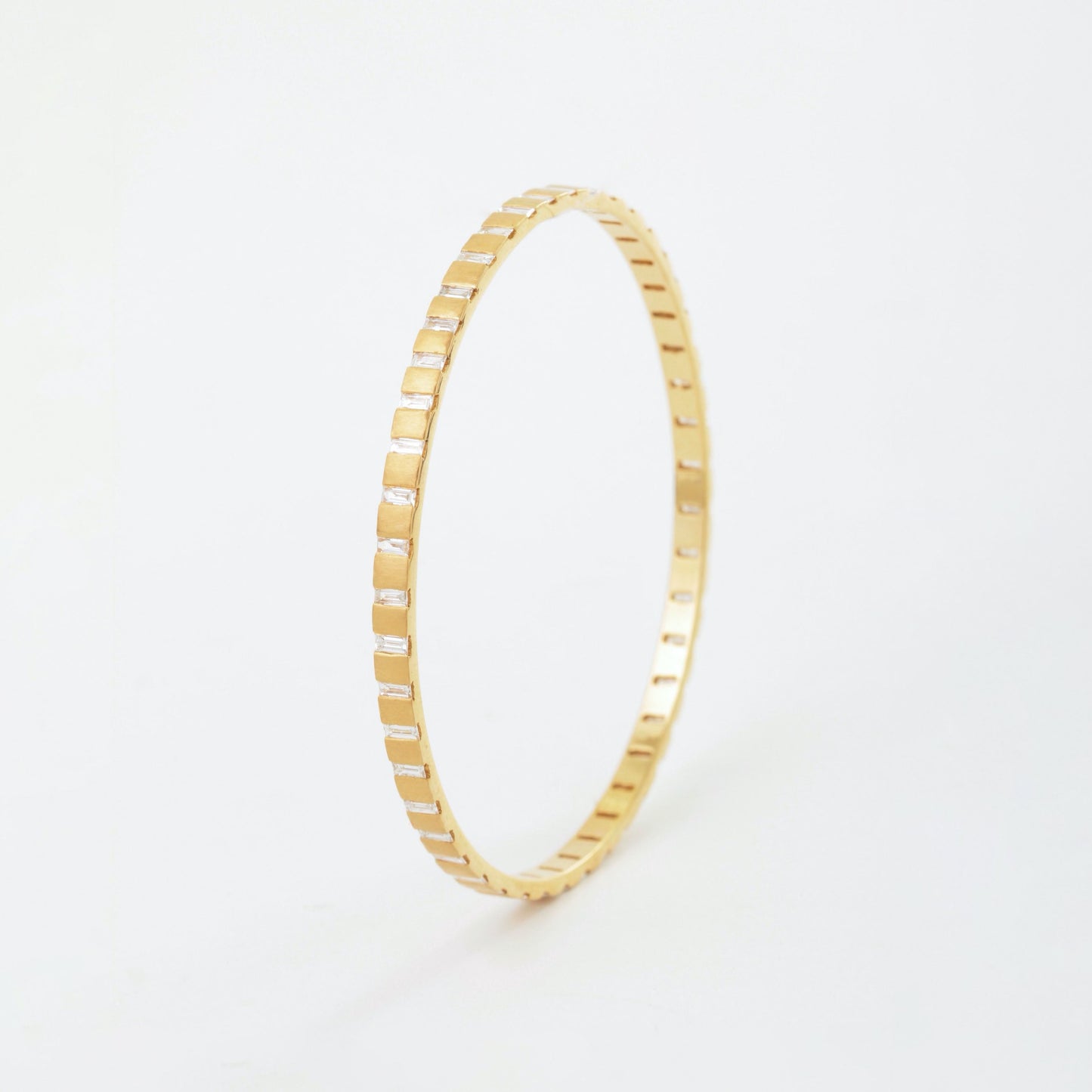 The Vidya Gold and Diamond Bangle by Rasvihar