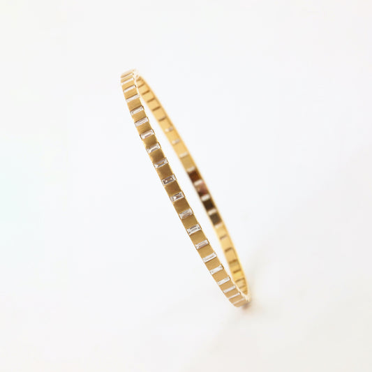 The Vidya Gold and Diamond Bangle by Rasvihar