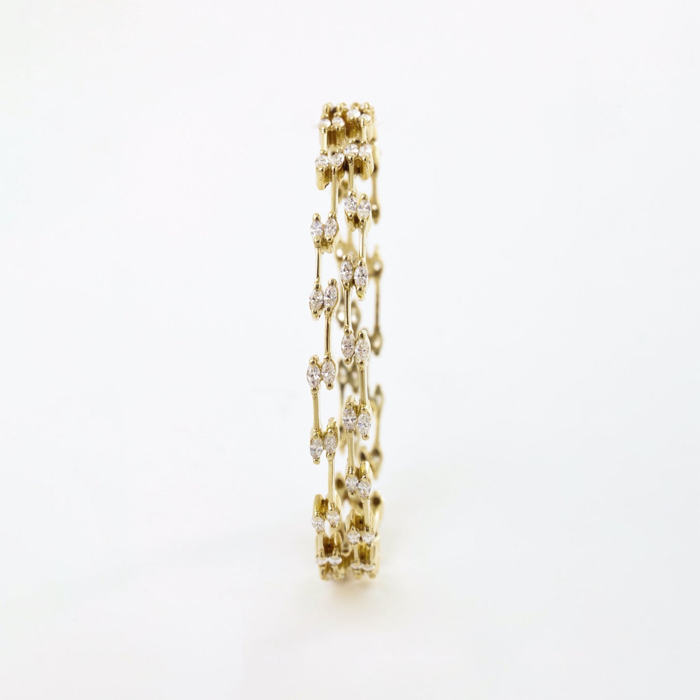 The Deepamala Gold and Diamond Bangle by Rasvihar