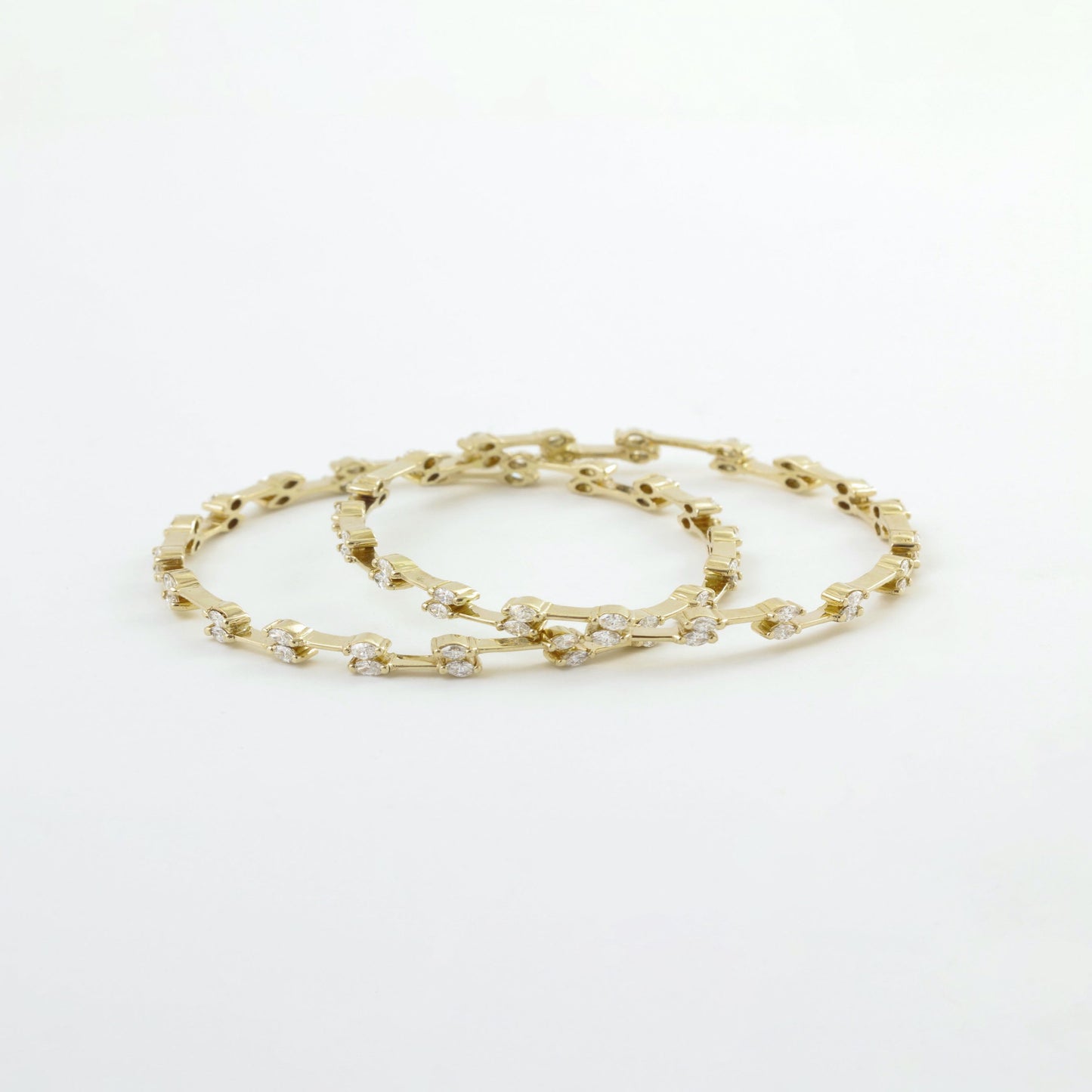 The Deepamala Gold and Diamond Bangle by Rasvihar