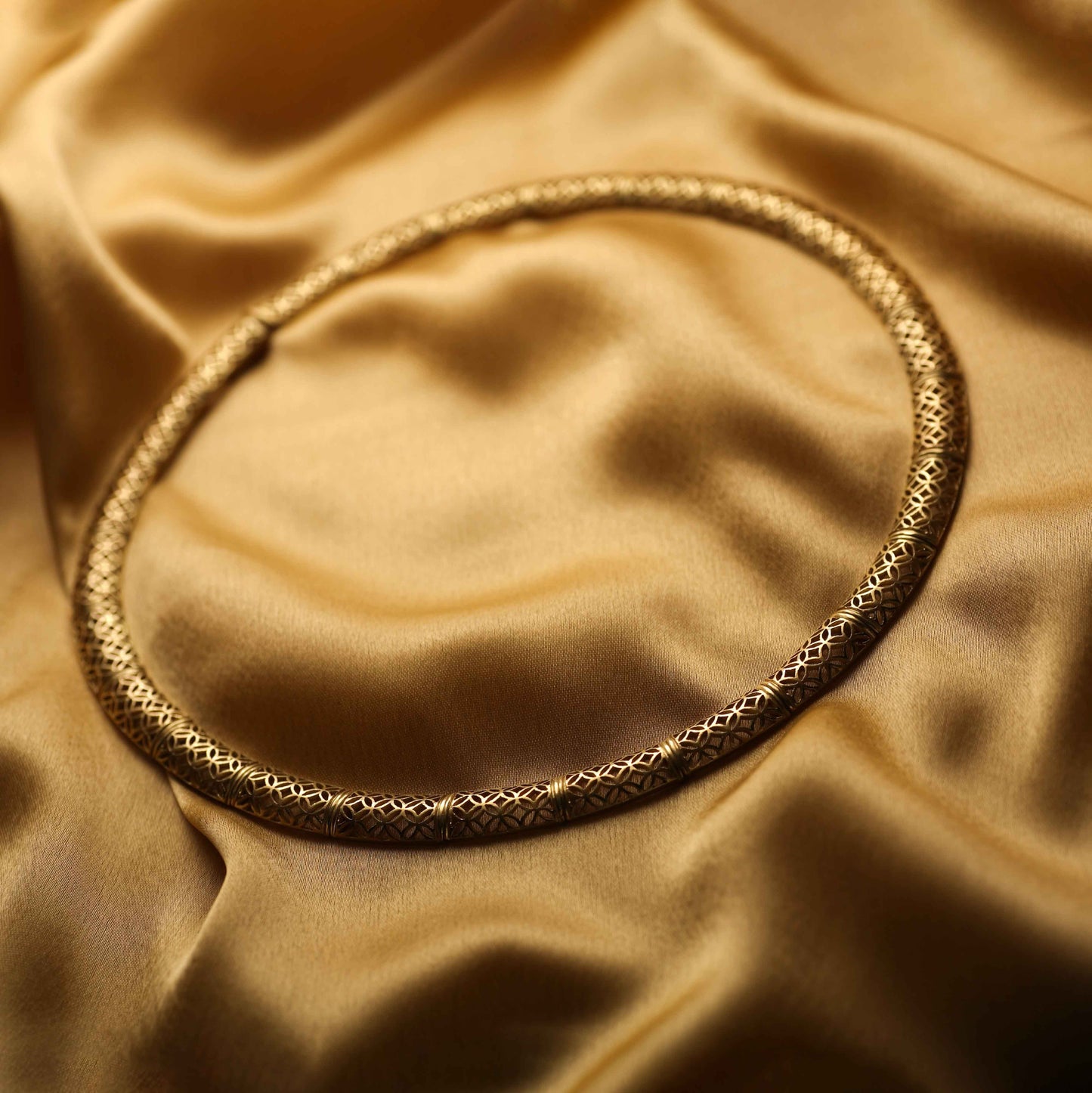 The Indrakanta Lace Series Gold Necklace by Rasvihar