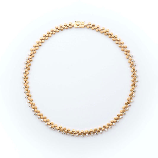 The Bhargavi Gold and Diamond Necklace by Rasvihar