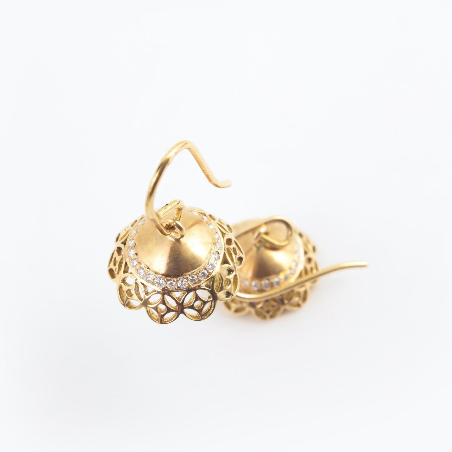 The Gopika Gold and Diamond Jhumka by Rasvihar