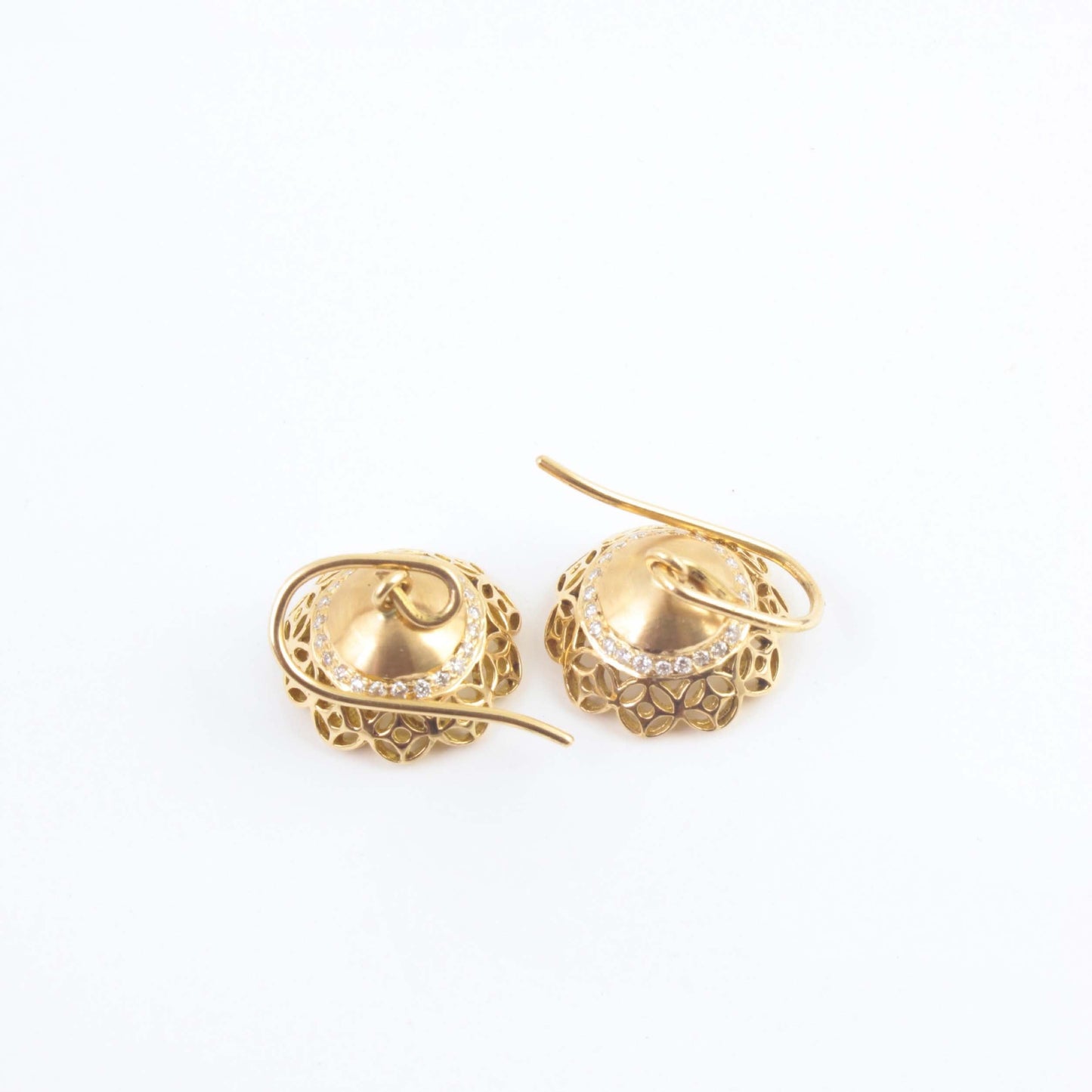 The Gopika Gold and Diamond Jhumka by Rasvihar