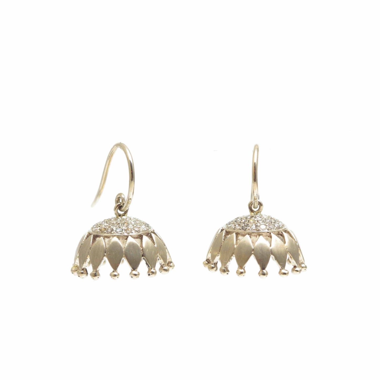 The Gomati Gold and Diamond Jhumka by Rasvihar