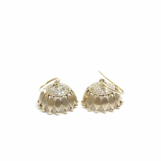 The Gomati Gold and Diamond Jhumka by Rasvihar
