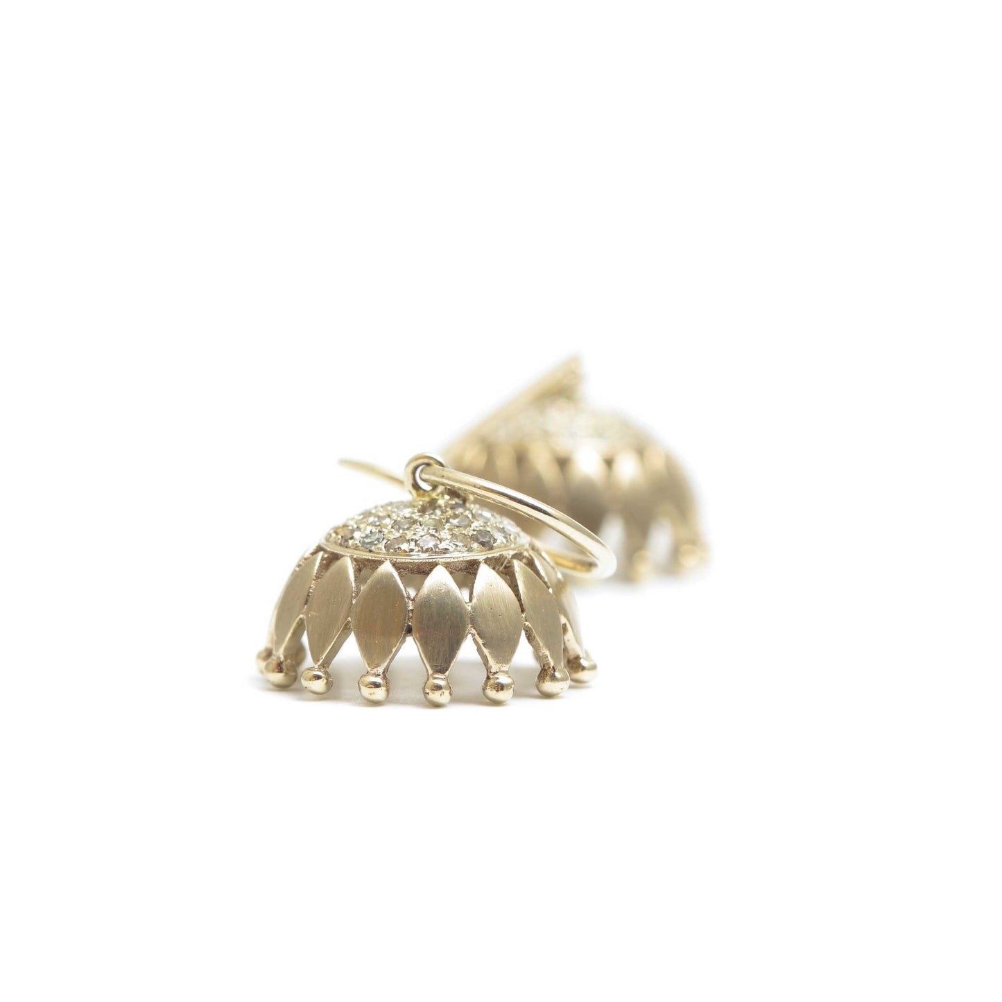 The Gomati Gold and Diamond Jhumka by Rasvihar