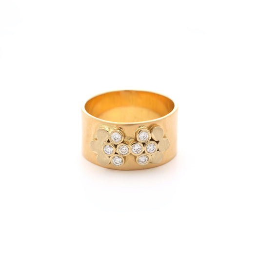 The Surekha Primulus Series Gold and Diamond Ring by Rasvihar
