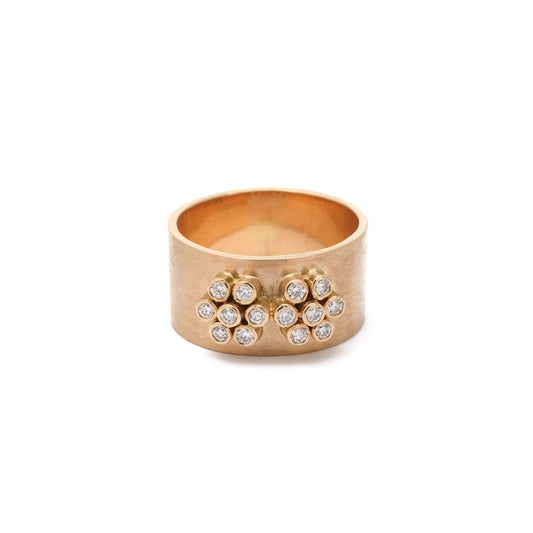 The Hena Primulus Series Gold and Diamond Ring by Rasvihar