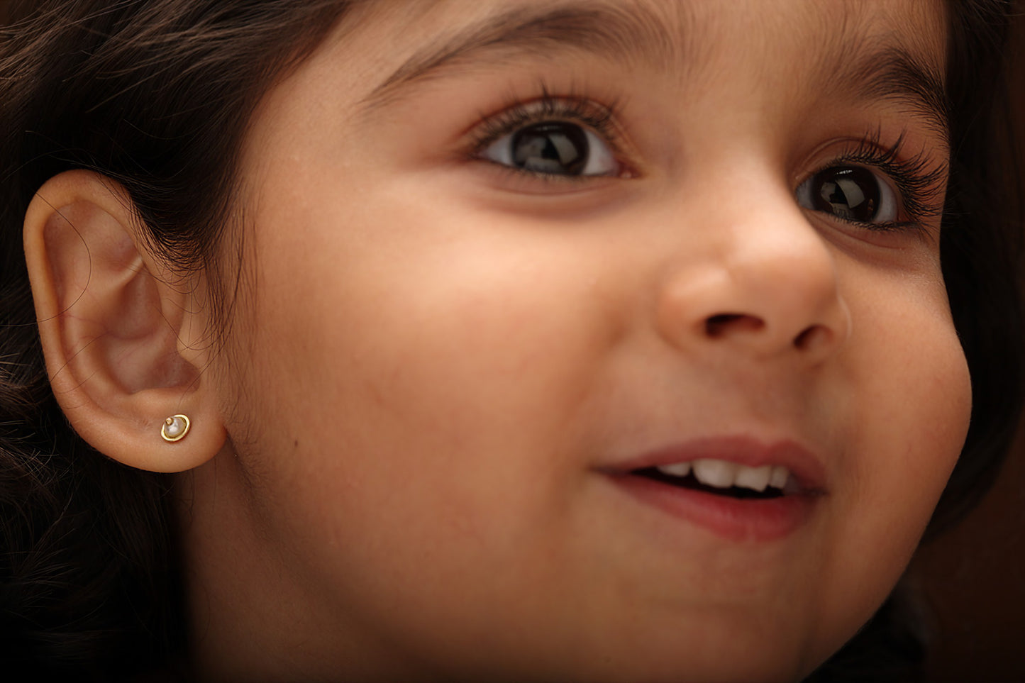 The Babyrasa Sarita Gold and Pearl Ear Studs by Rasvihar