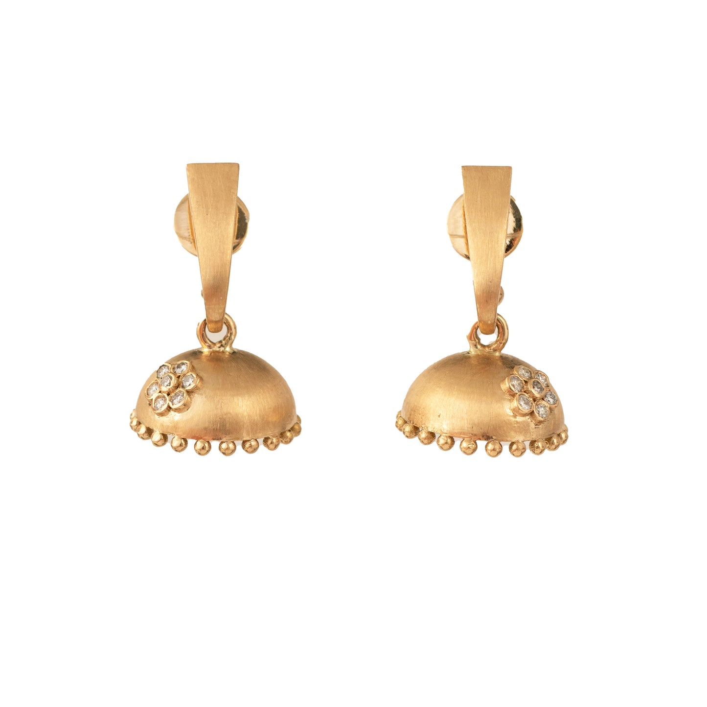 The Babyrasa Seher Gold and Diamond Jhumka by Rasvihar