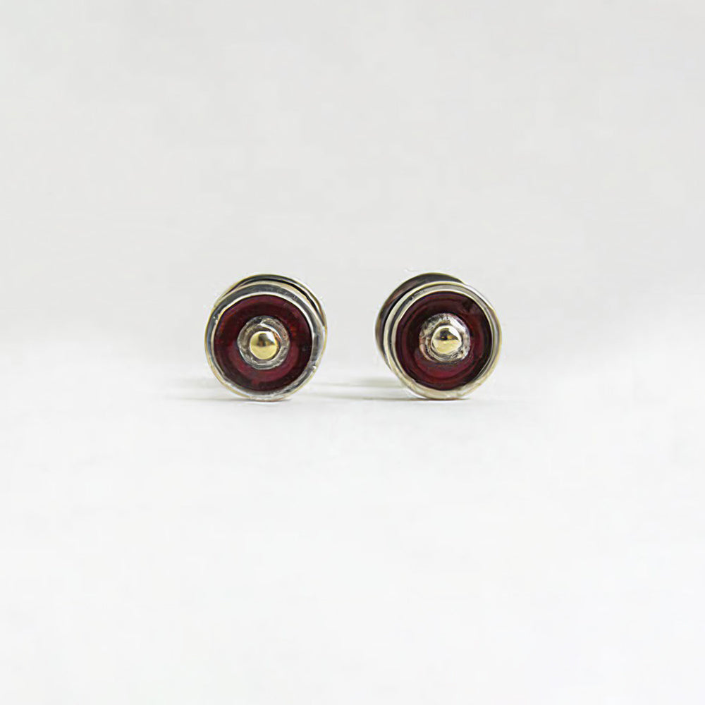 The Babyrasa Lali SiGo Silver Gold Ear Studs by Rasvihar