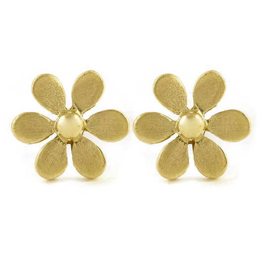 The Babyrasa Nandini Floral Gold Ear Studs by Rasvihar