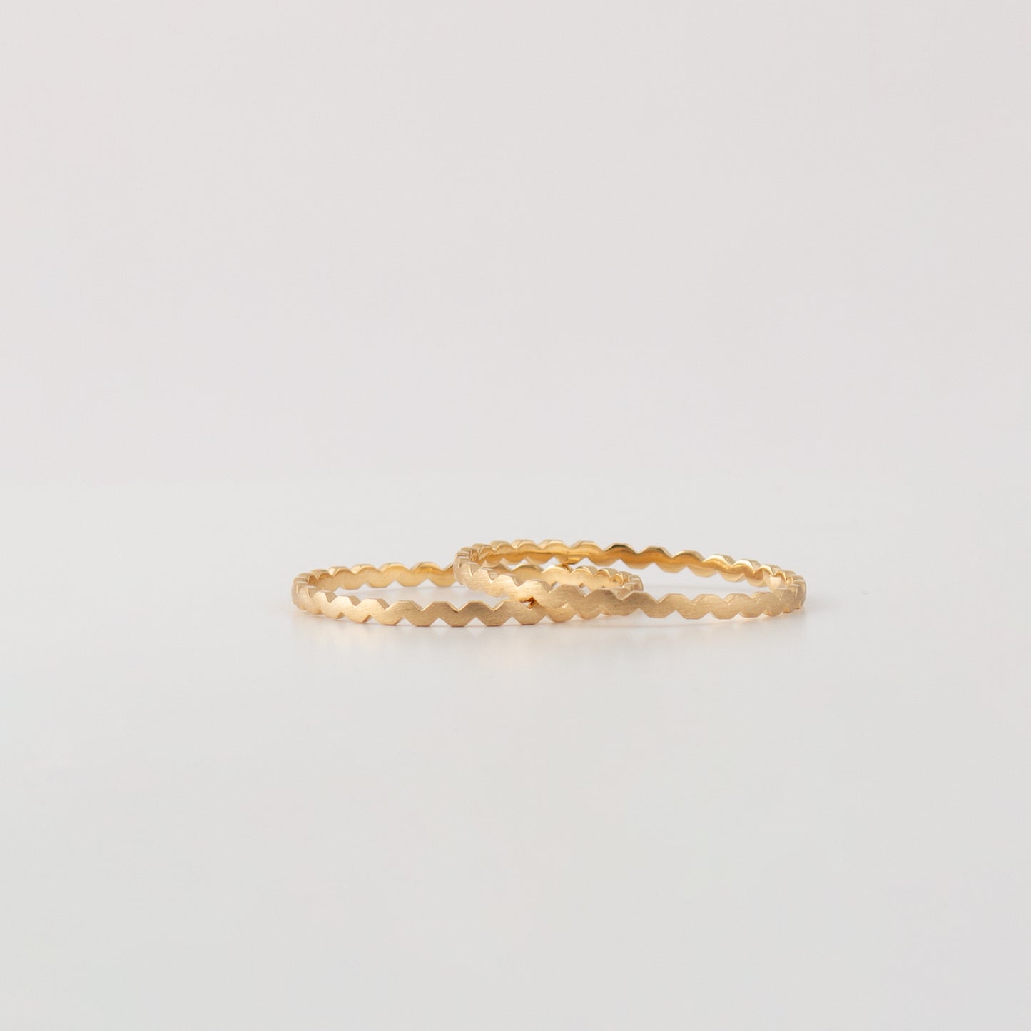 The Babyrasa Avni Geometric Gold Bangle by Rasvihar