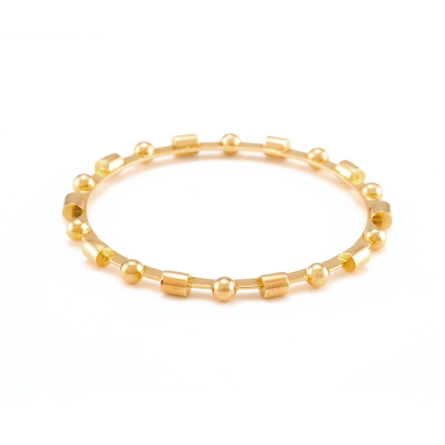 The Hansa Geo Series Gold Bangle by Rasvihar