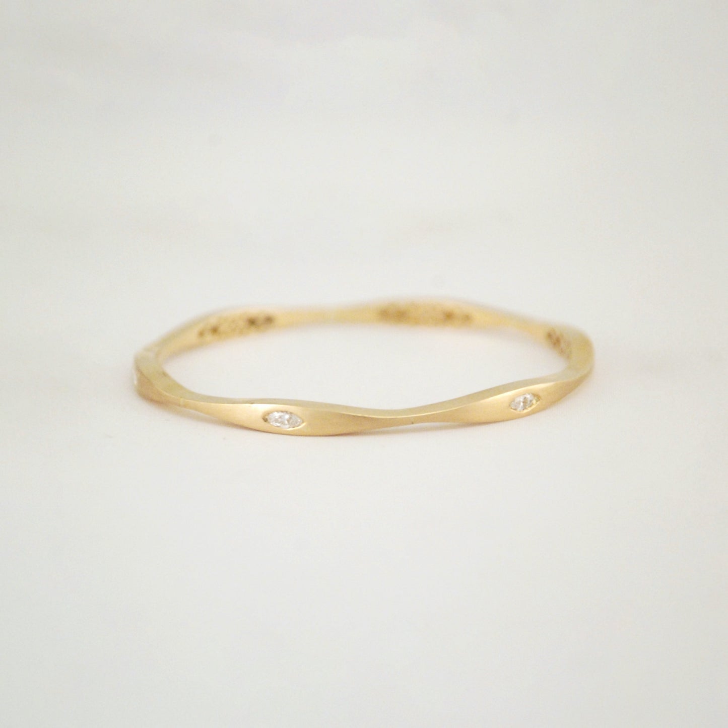 The Prem Gold and Diamond Bangle by Rasvihar