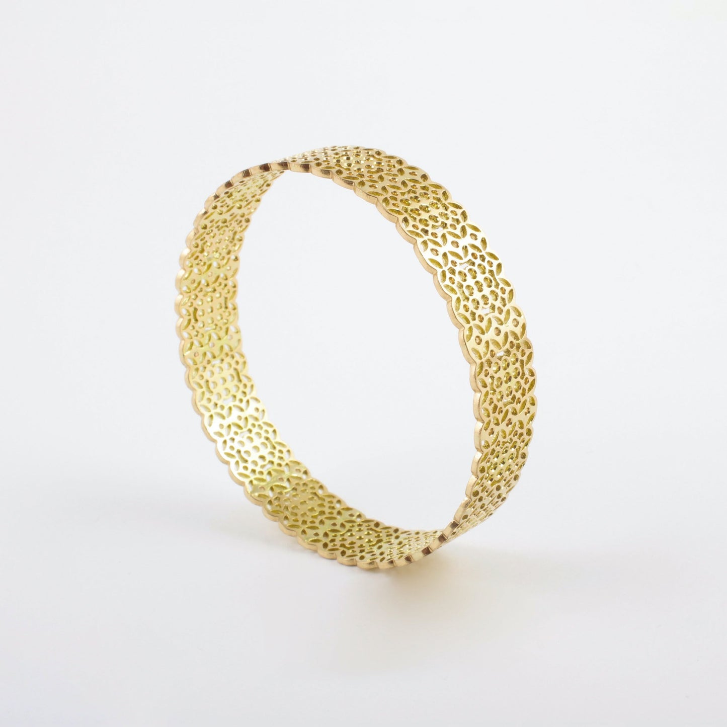 The Lace Series Gold Bangle by Rasvihar