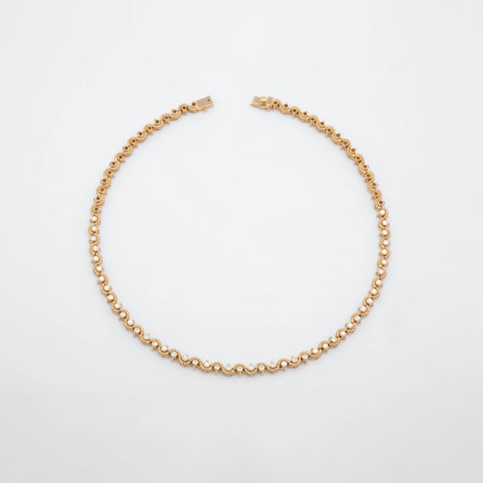 The Priyanka Gold and Diamond Necklace by Rasvihar