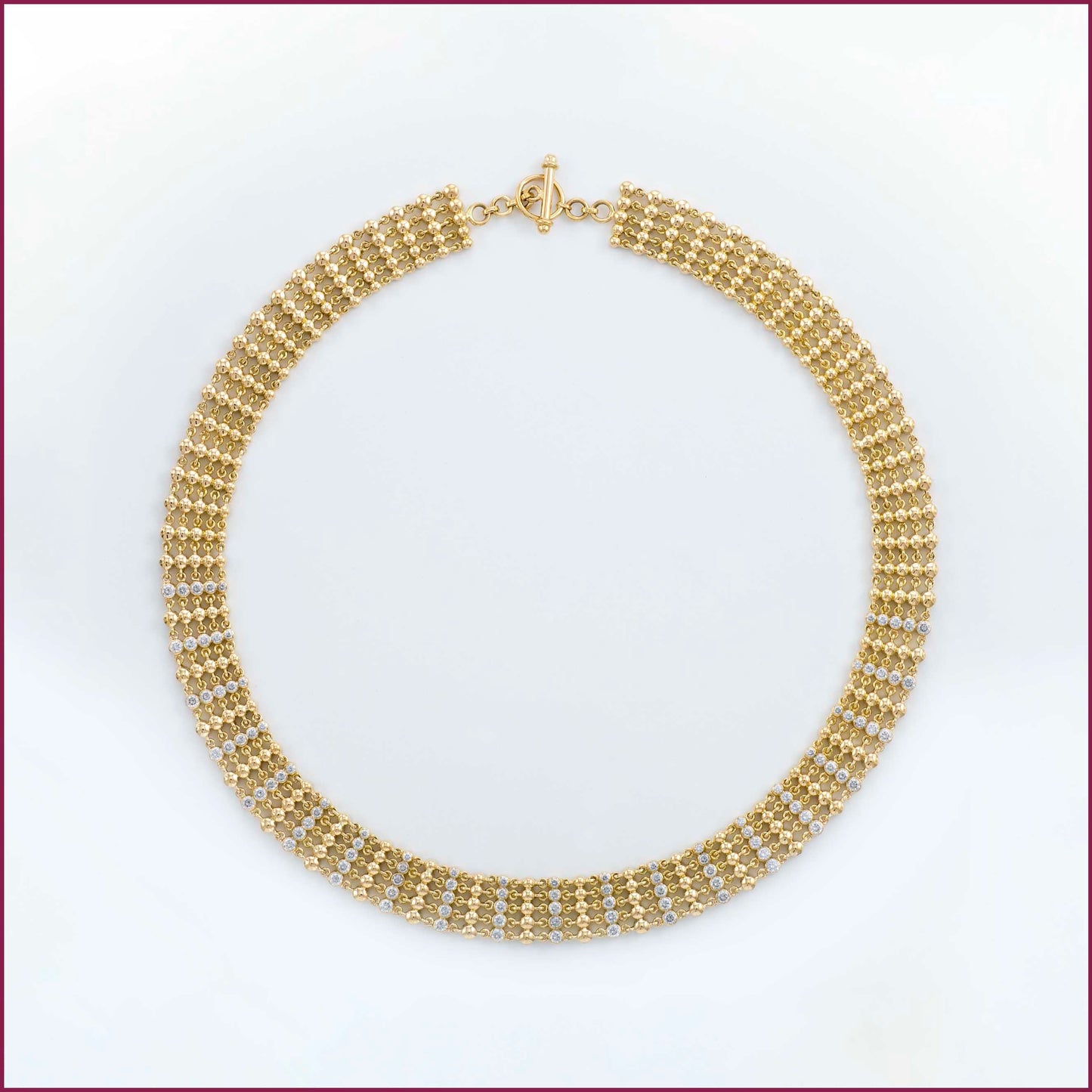 The Pavithra Gold and Diamond Necklace by Rasvihar