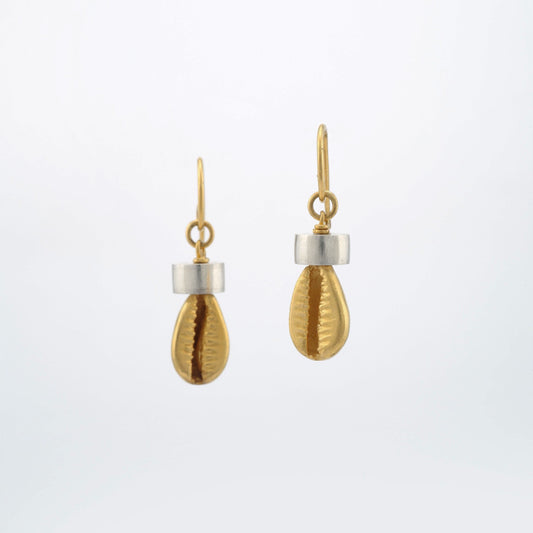 The Harini SiGo Silver Gold Hook Earrings by Rasvihar