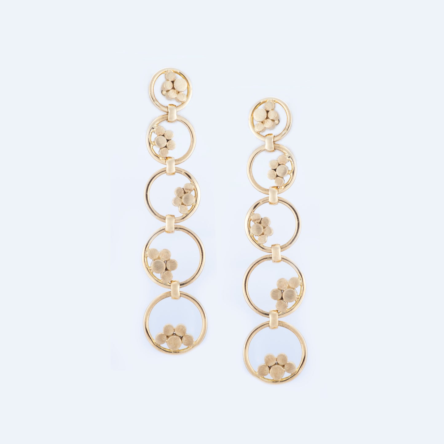 The Niyathi Gold Long Earrings by Rasvihar