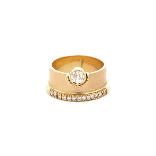 The Sonya Gold and Diamond Ring by Rasvihar