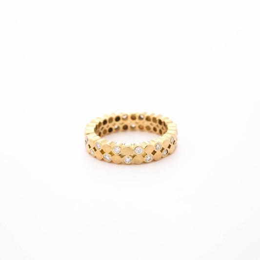 The Riya Chhaya Series Gold and Diamond Ring by Rasvihar