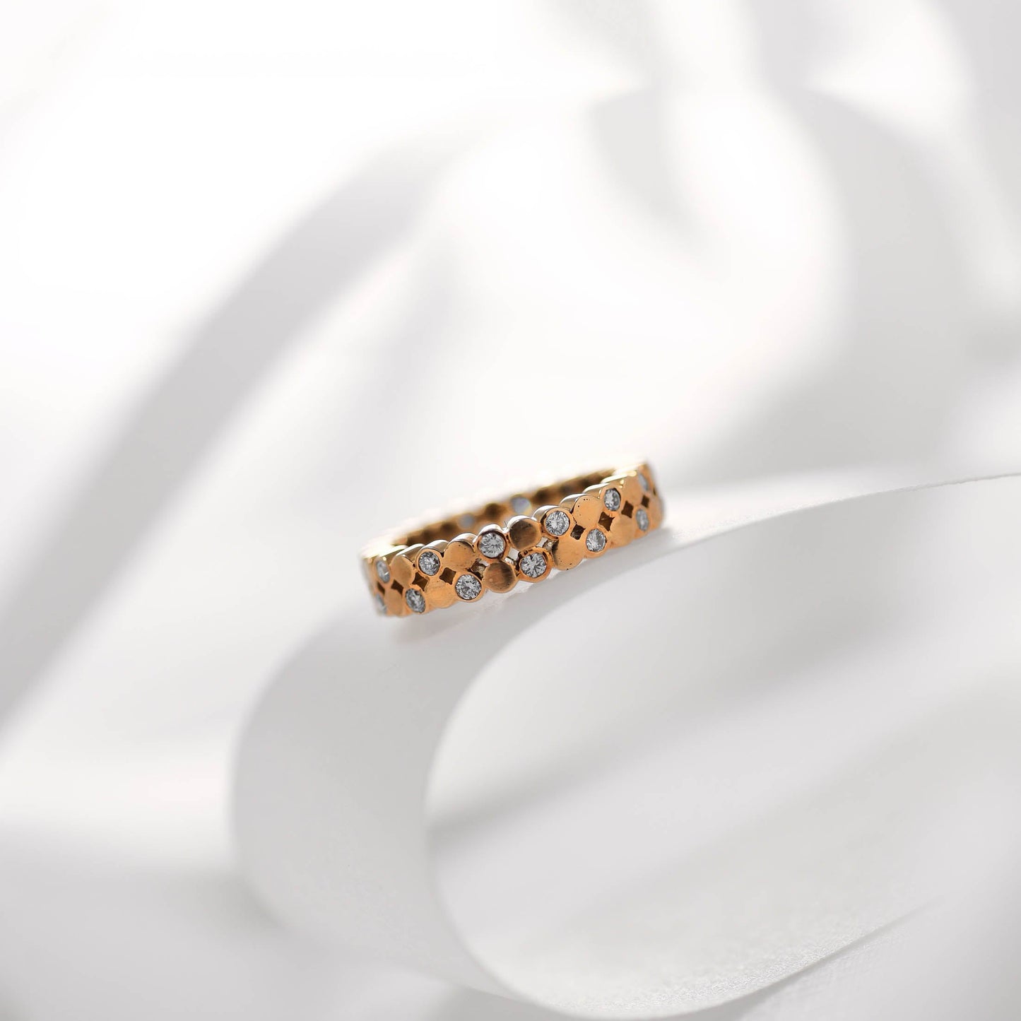 The Riya Chhaya Series Gold and Diamond Ring by Rasvihar