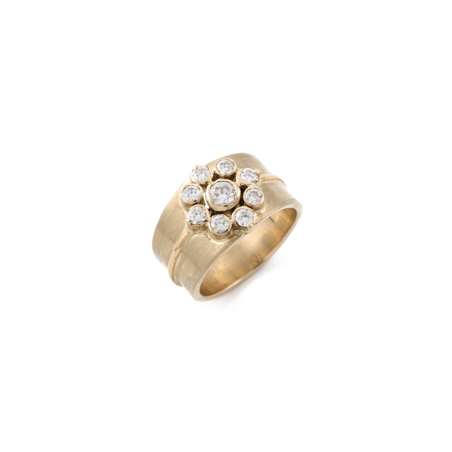 The Pushpanjali Gold and Diamond Ring by Rasvihar